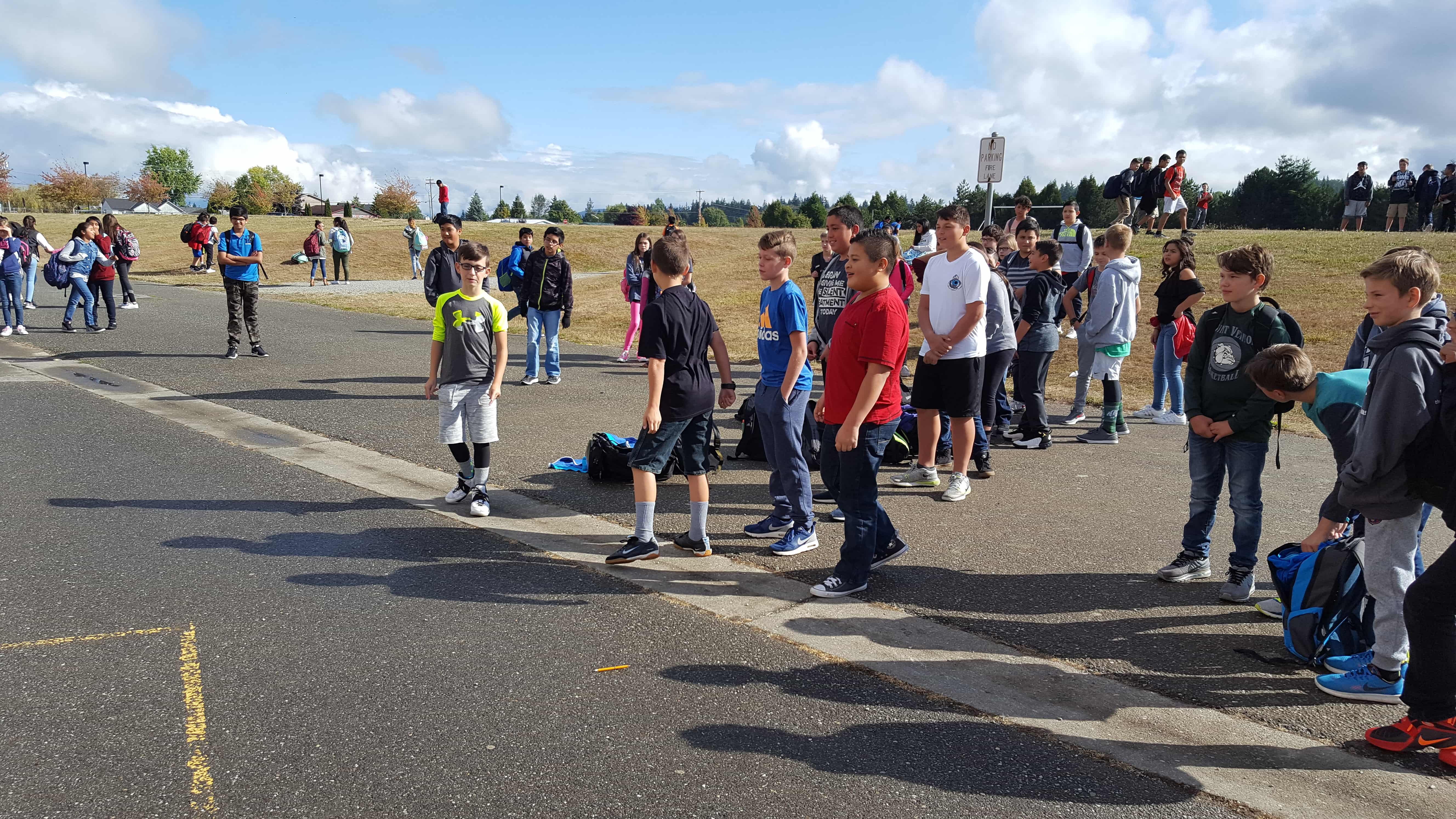 2017 Football Toss Competition Mount Baker Middle